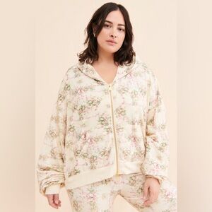 Selkie All Day Pillow Zip-Up Floral Romantic Fairycore Jacket Size 1X